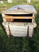 Timber calf transporter box