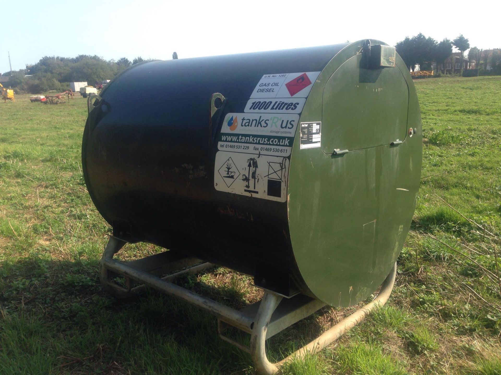 1000L gas oil diesel tank with electric pump and meter. NO VAT. - Image 3 of 4