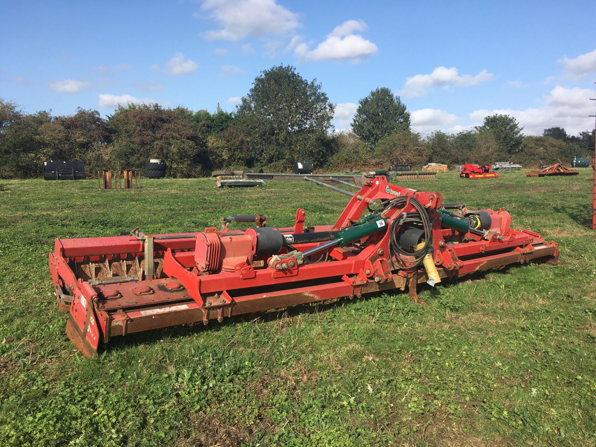 Brevi 6m hydraulic folding power harrow