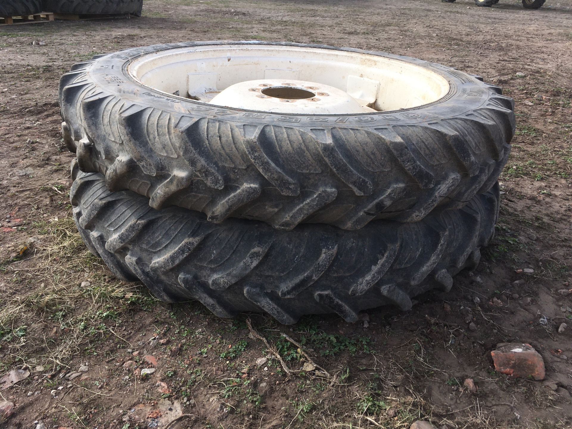 Pair of row crop wheels and taurus tyres, 300/95 R46 - Image 2 of 2