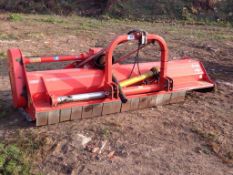 Kuhn VKN280 flail mower c/w hydraulic side shift and hammer flails