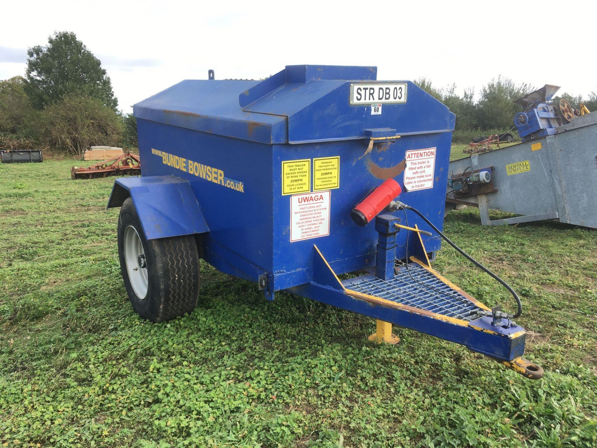 2004 Bundie Bowser, electrical pump, hydraulic brakes, 2250L