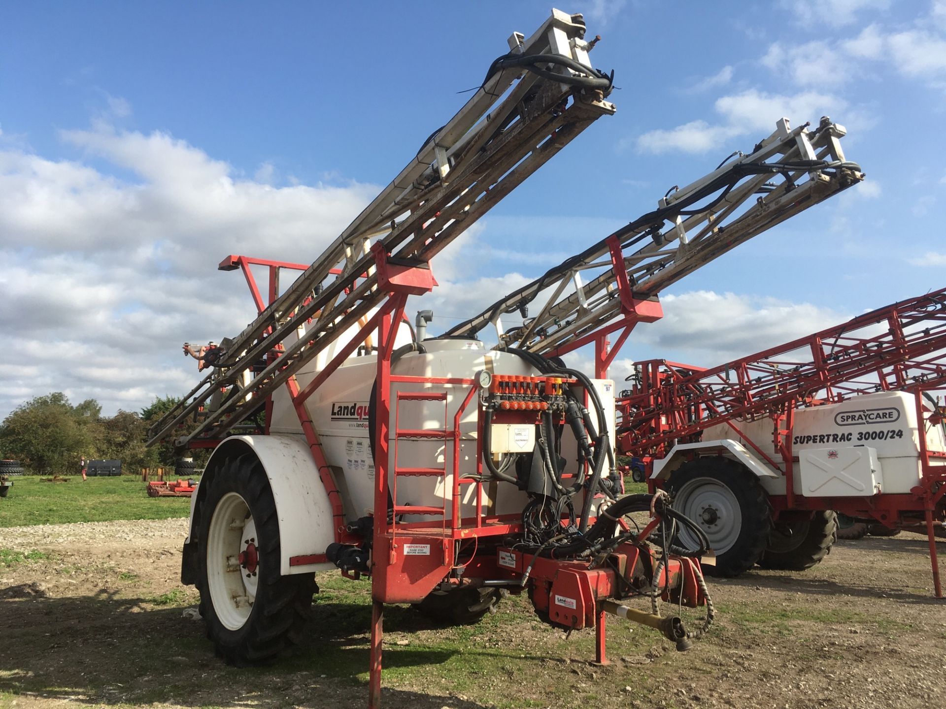 2008 Landquip 3500 Trailed Sprayer, 24m, 3500L Tank, 300L Clean Water, Tracking Steering, 6 Section - Image 2 of 6