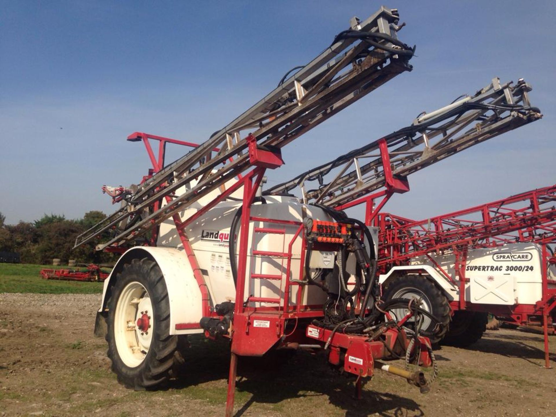 2008 Landquip 3500 Trailed Sprayer, 24m, 3500L Tank, 300L Clean Water, Tracking Steering, 6 Section - Image 4 of 6