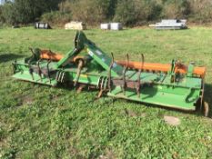 2003 Amazone KE403-170 4mtr Power Harrow, packer rollers & track eradicators.