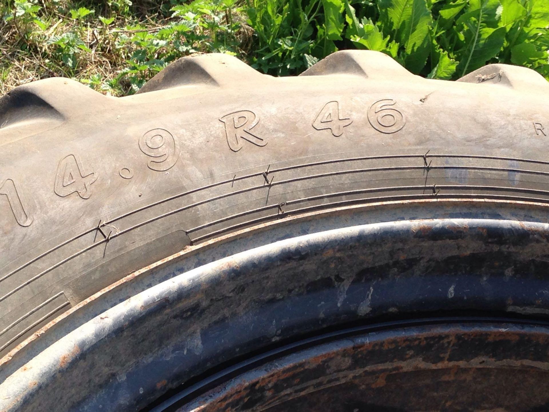 2 set row crop wheels for Class tractor. 14.9 R46. - Image 6 of 6