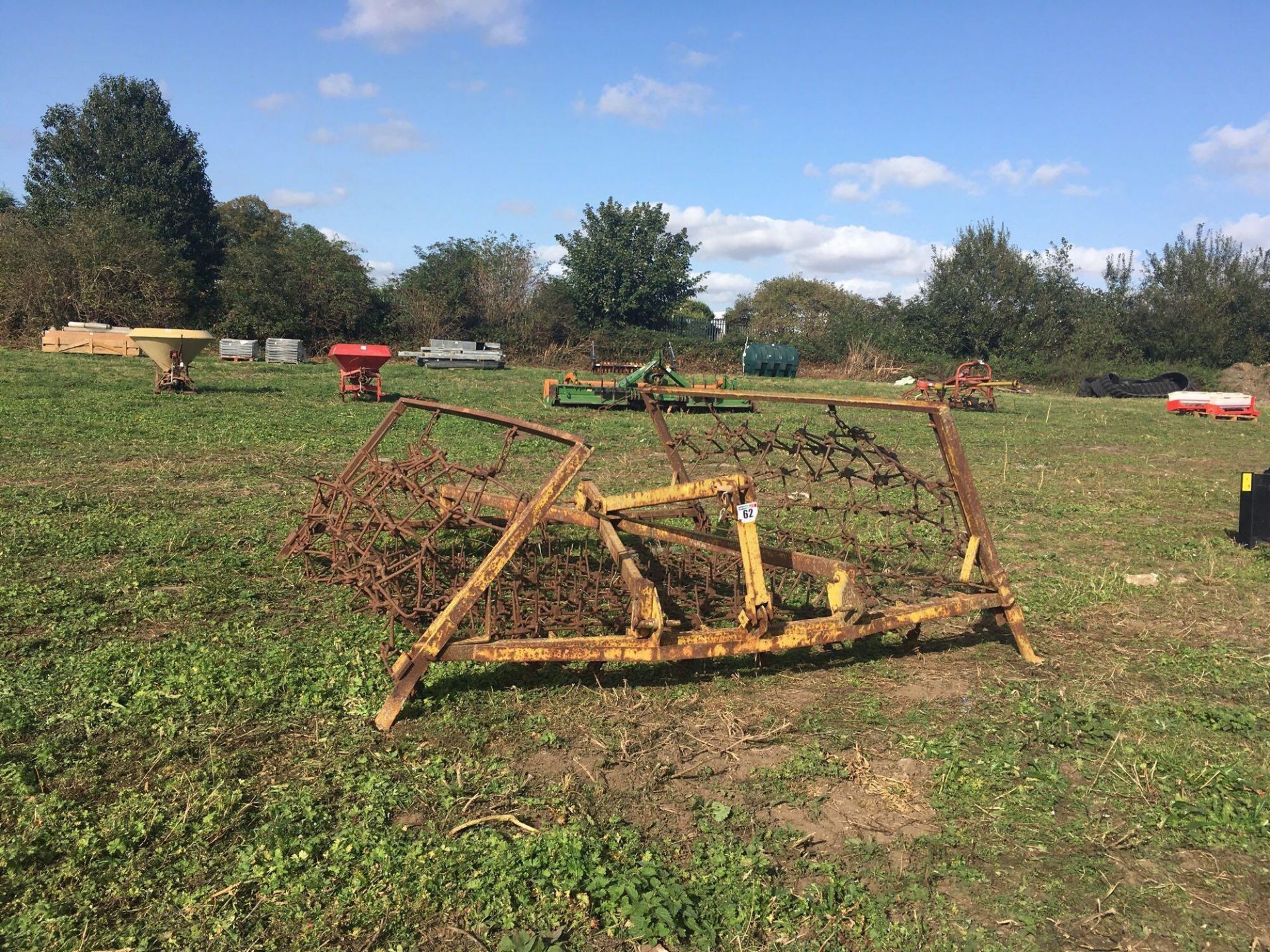 14ft linkage mounted chain harrows