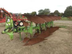 2008 Dowdeswell 100 series 4+1 furrow plough c/w skimmers & rear disc