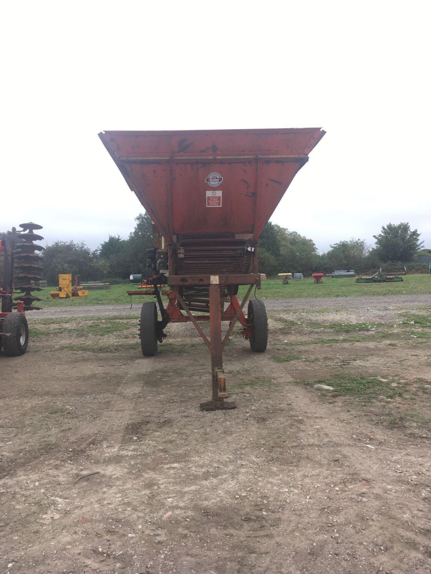 Terry Johnson Ltd (used for sugar beet) Todd cleaner loader mk IV. Starting handle in office. - Image 4 of 6