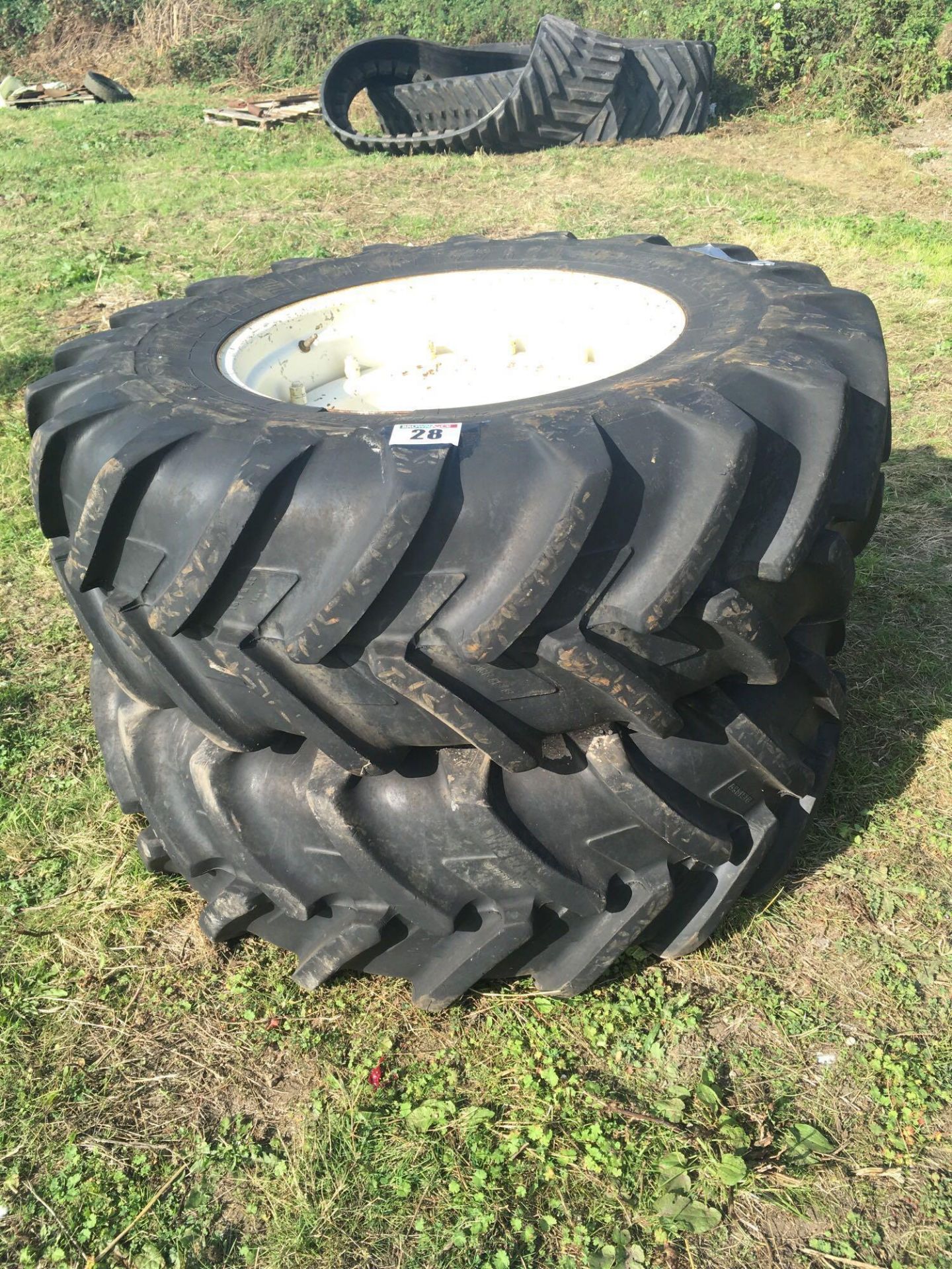 16.9 R28 Michelin wheels for New Holland Case IH