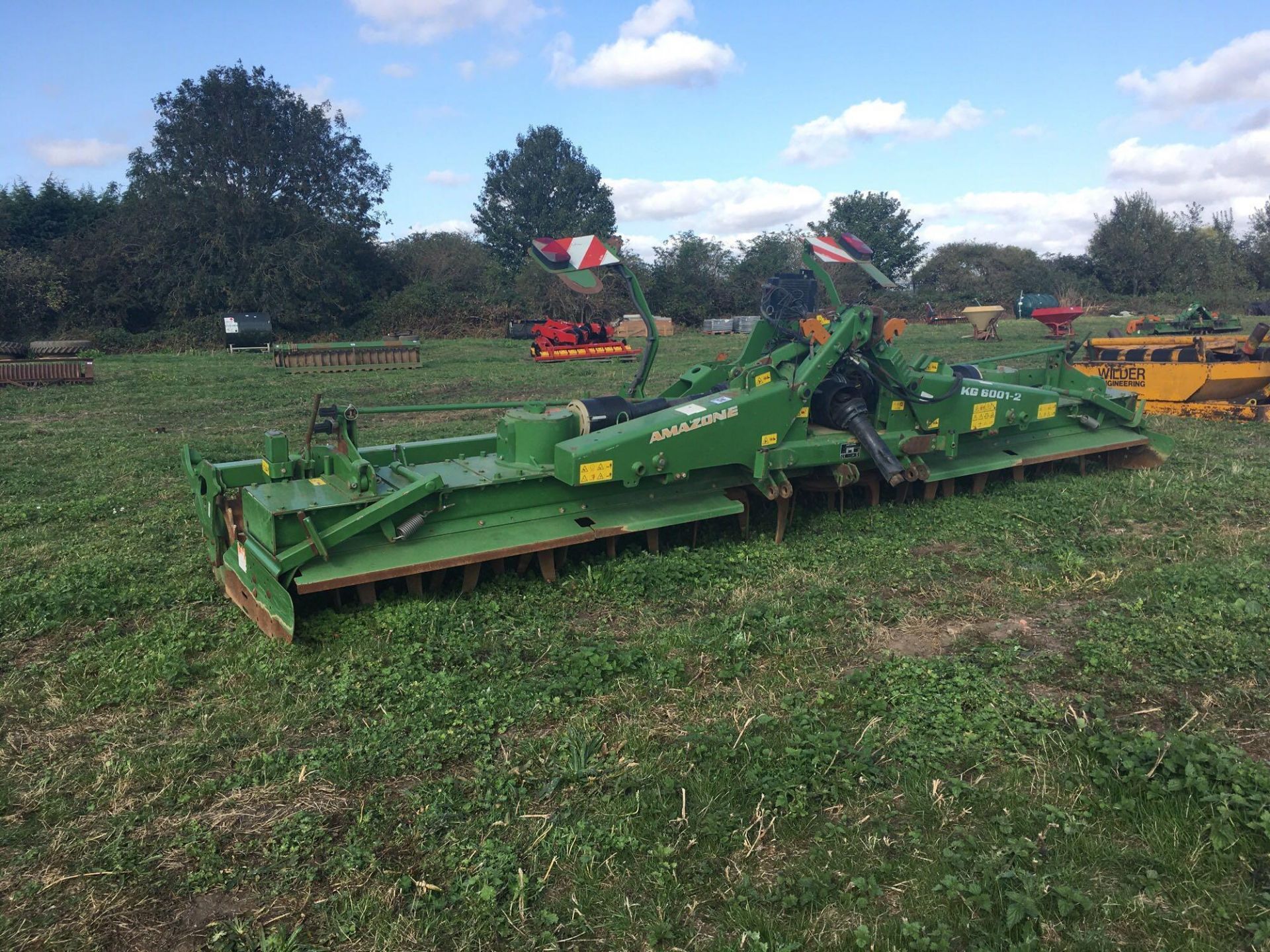 2012 Amazone KG 6001 6m folding power harrow. Serial Number KG00060098