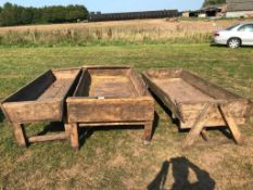 3 No. cattle Feed Troughs