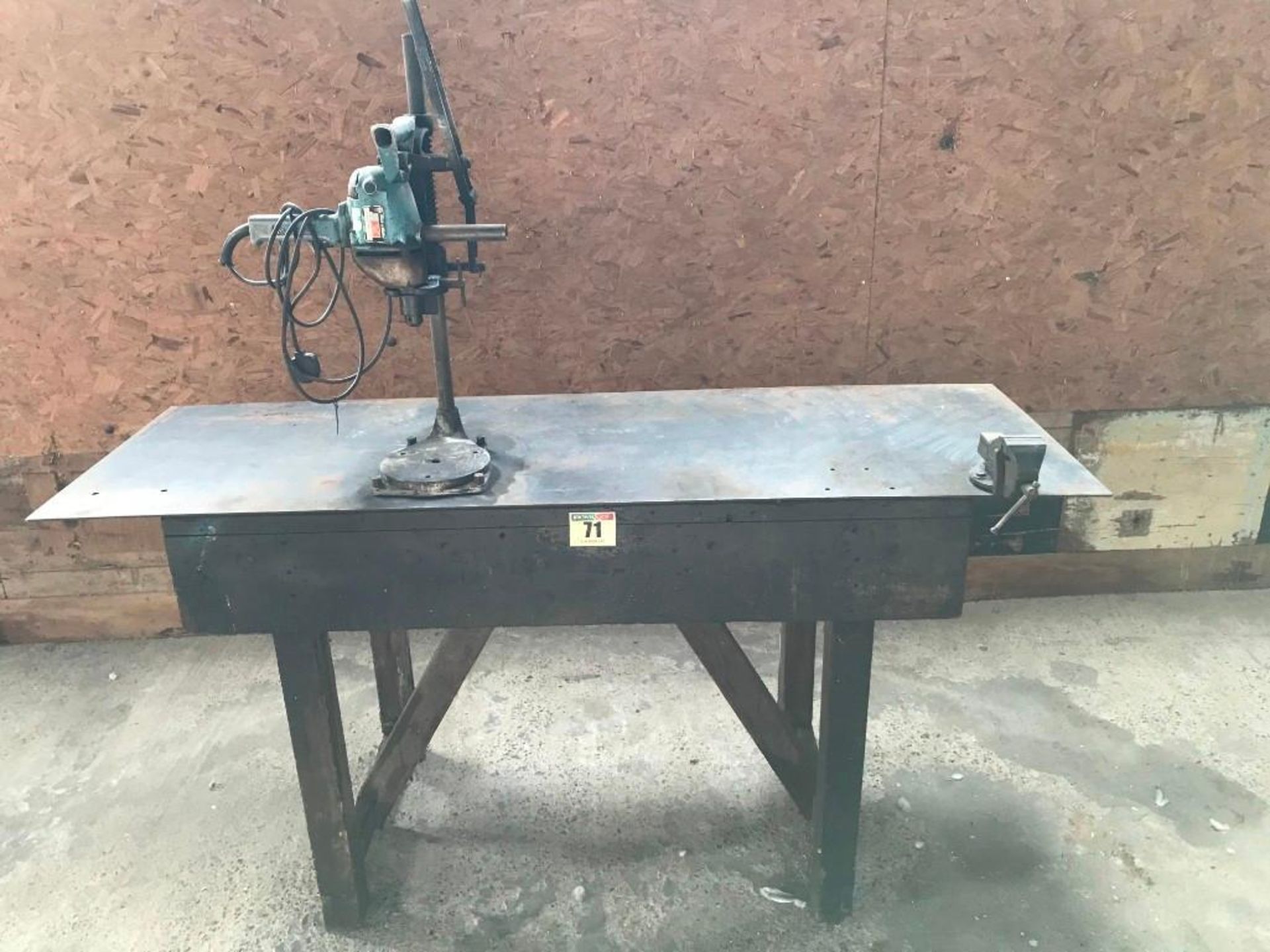 Workshop Bench with Pillar Drill