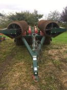 NRH Engineering 6.3m hydraulic folding Cambridge rolls. Serial: 3829314