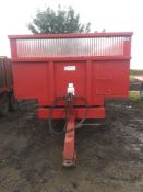 2005 Triffit Trailers 11t twin axle grain trailer, hydraulic tailgate and manual chute, on 385/65R22