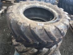 Pair of Michellin 460/70R24 tyres to fit Manitou