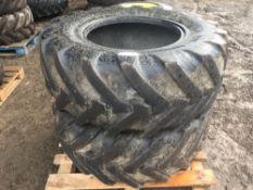 Pair of Michellin 460/70R24 tyres