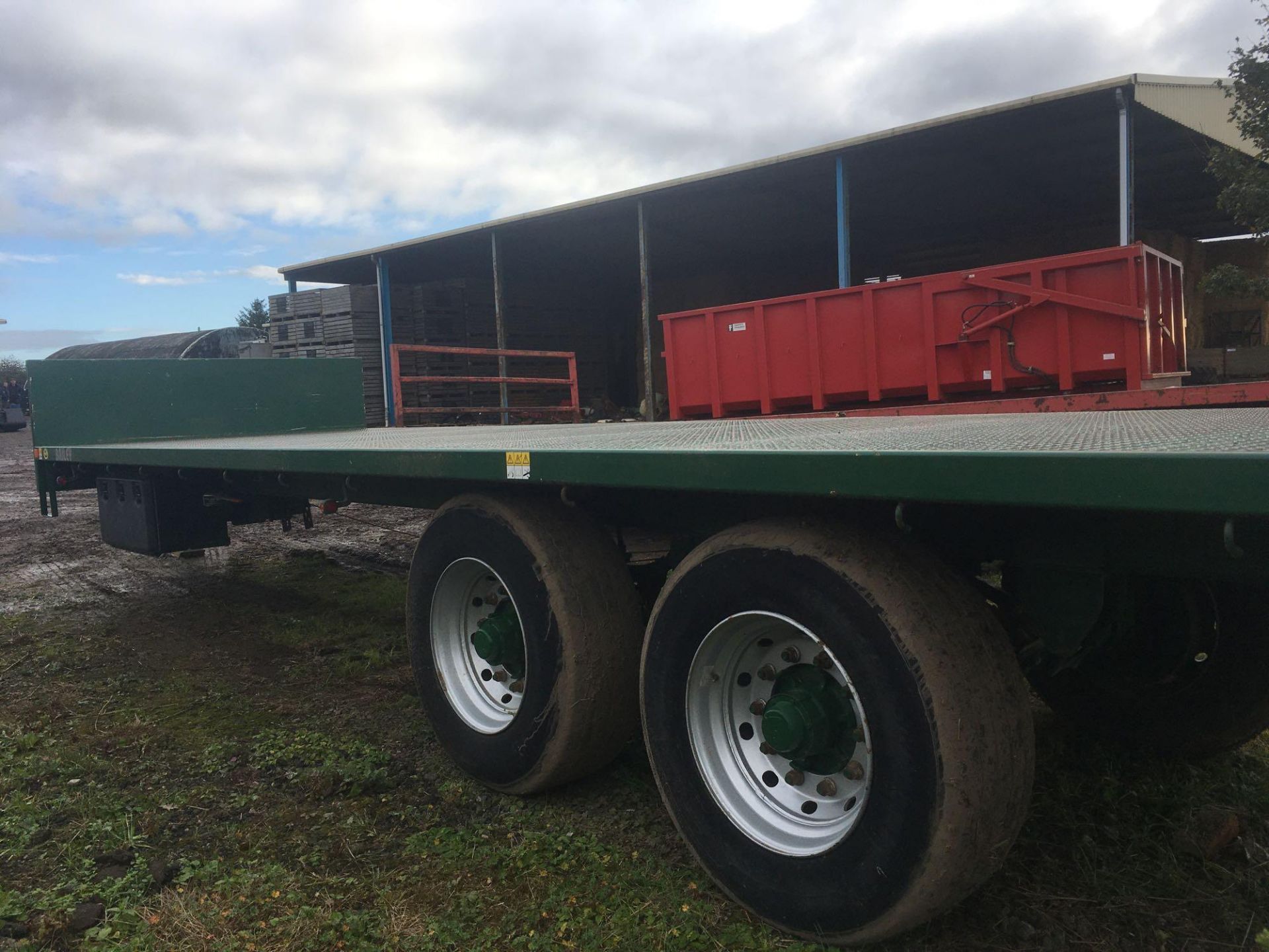 2015 Bailey Trailers 33ft twin axle flat bed bale trailer, sprung