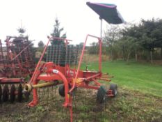 2012 Kverneland Taarup 9439 3.6m grass tedder. On farm from new. Seral: VF69578887