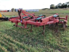 2000 Kverneland CLC 7 leg cultivator with discs and crumbler