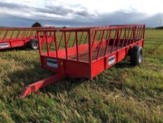 Portequip 16 x 16 solid floor trailed silage feeder