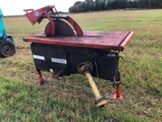 Browns woodworker saw bench, PTO driven with 3 point linkage