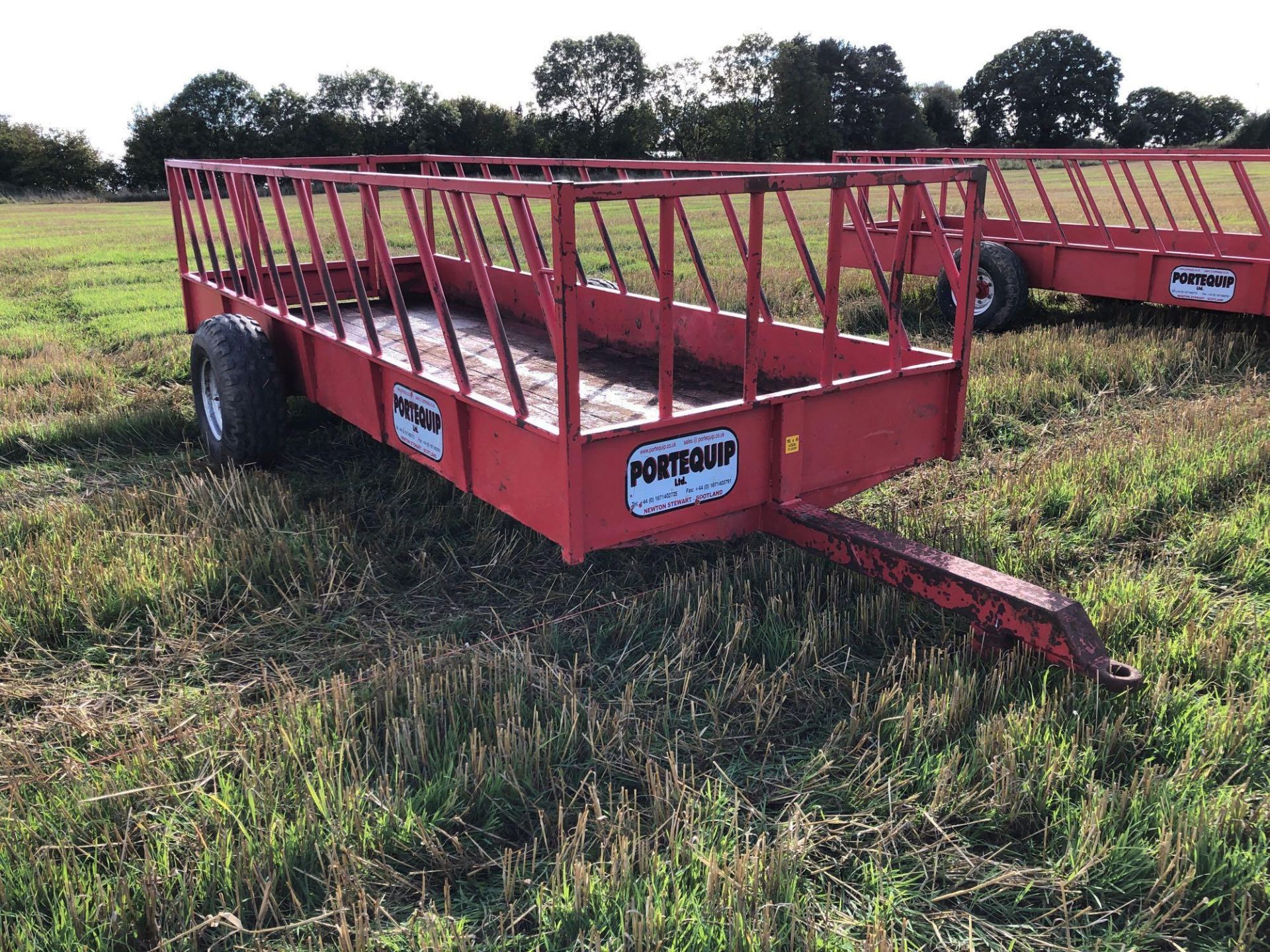 Portequip 16 x 16 solid floor trailed silage feeder - Image 2 of 5