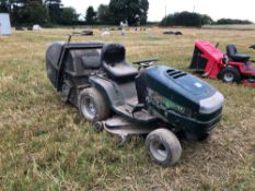 Hayter Heritage HT42 ride on lawn mower with grass collection box (spares or repair). Manual in offi