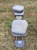 2No Land Rover Defender seats and seat covers