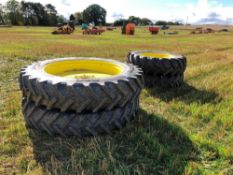 Mitas AC 380/85R34 front and BKT 380/90R50 rear row crop wheels and tyres