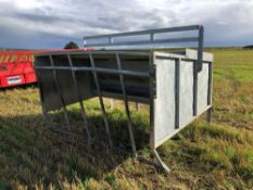 Galvanised calf creep feeder