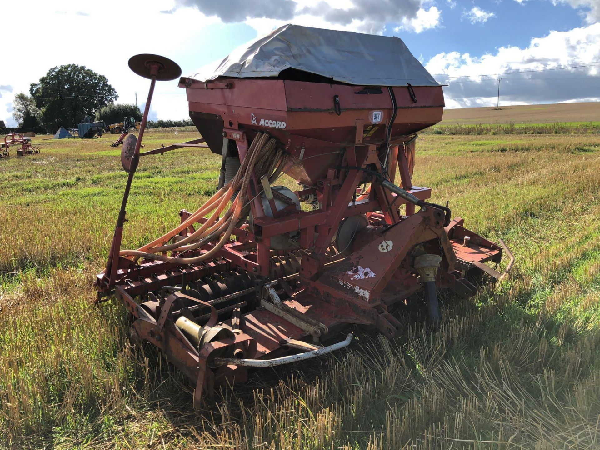 Accord air drill and power harrow