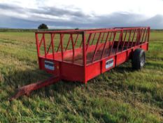 Portequip 16 x 16 solid floor trailed silage feeder