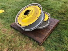 2No. rims to suit MB track/Bateman sprayer