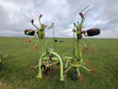 Claas Volto 52 linkage mounted tedder. Serial No: 63001657