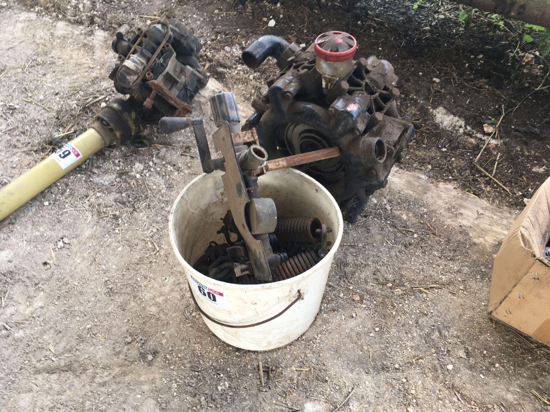 Sprayer pump with spares