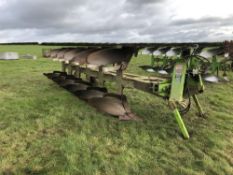 Dowdeswell DP6 6 furrow (5+1) semi-mounted reversible plough with trash boards. Serial No: 11434944