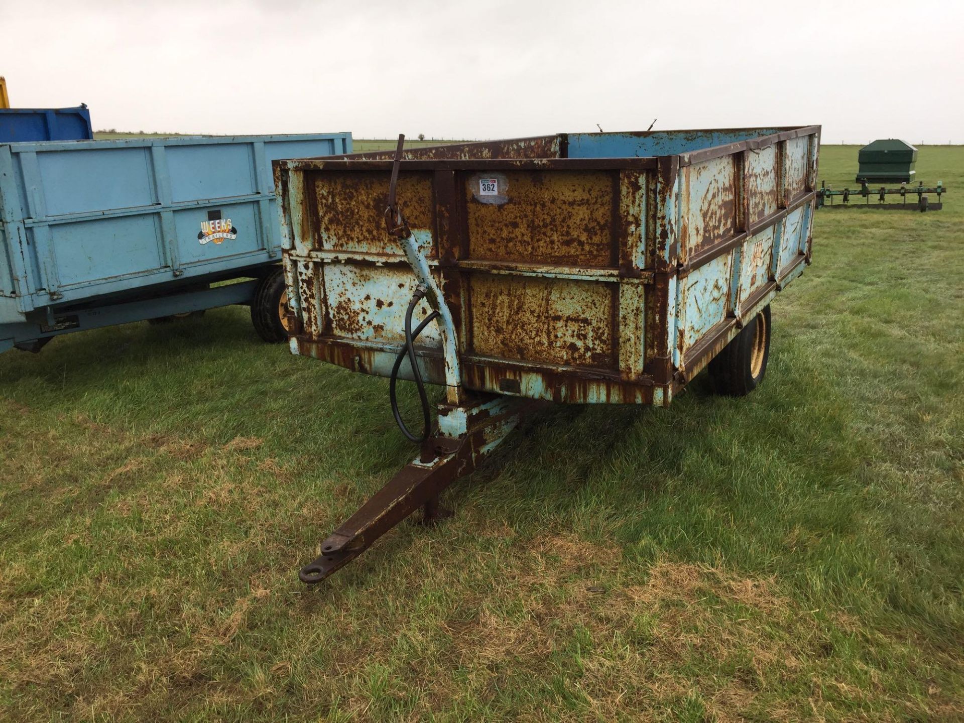 Weeks Plus 40 single axle hydraulic tipping trailer. Serial no: 23716 - Image 3 of 6