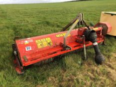 Kuhn BNE180 flail mower with rear roller linkage mounted. Serial No: 060363KC390