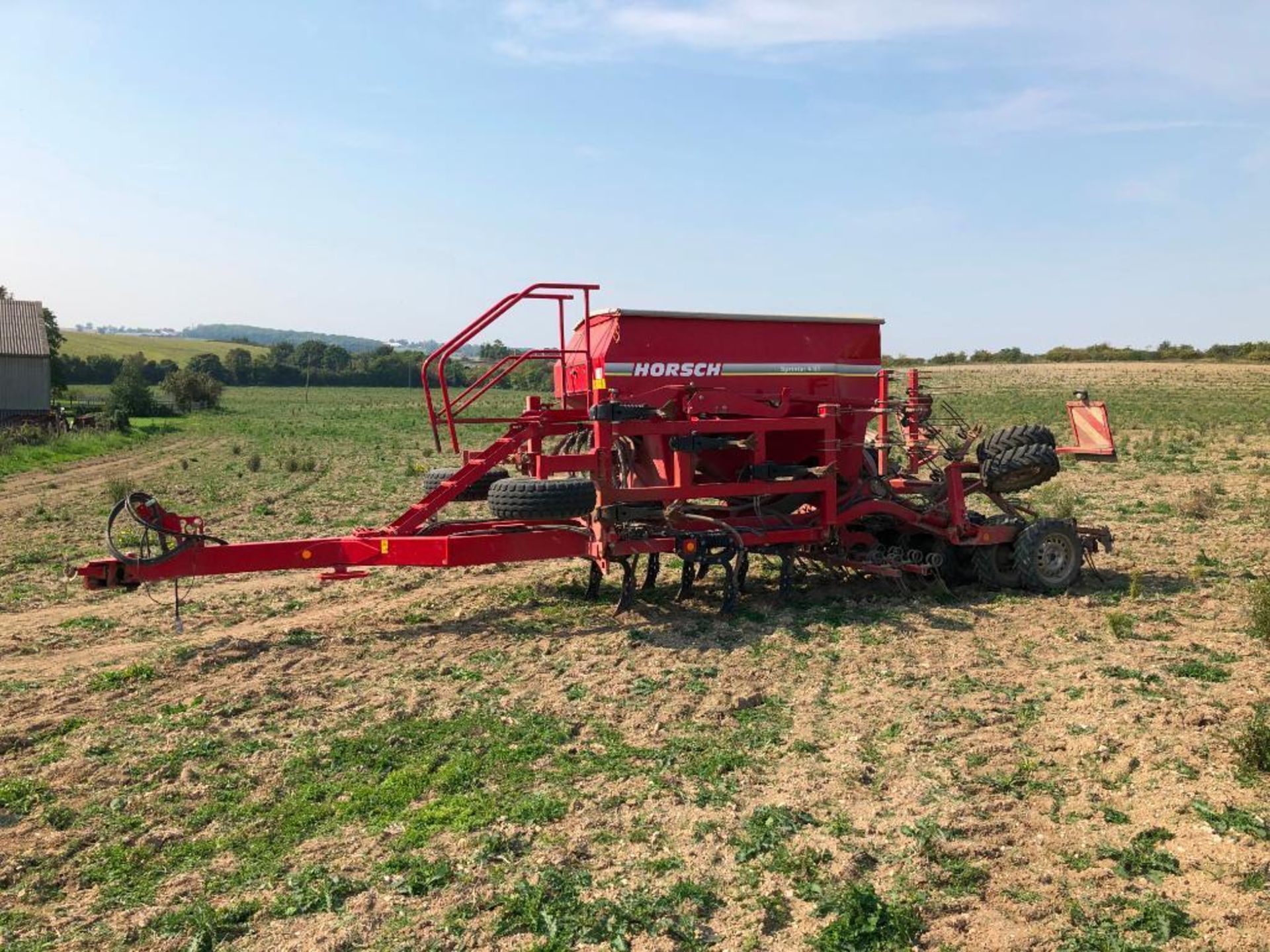 2012 Horsch 4ST Sprinter 4m hydraulic folding trailed drill with rear tyre packer and harrows. Seria - Image 11 of 13