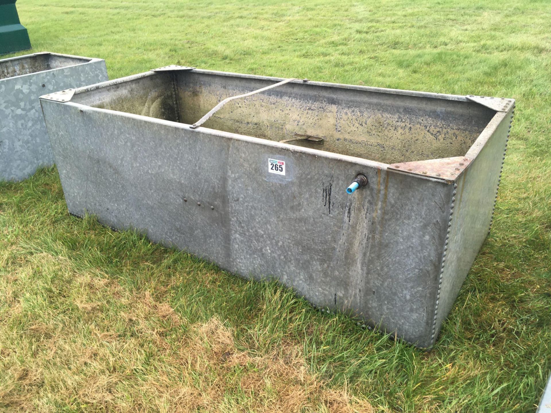 Galvanised water tank