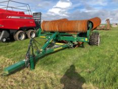 2016 Cousins Sidewinder 12.3m hydraulic folding Cambridge rolls. Model No: SW123F24P. Serial No: 201