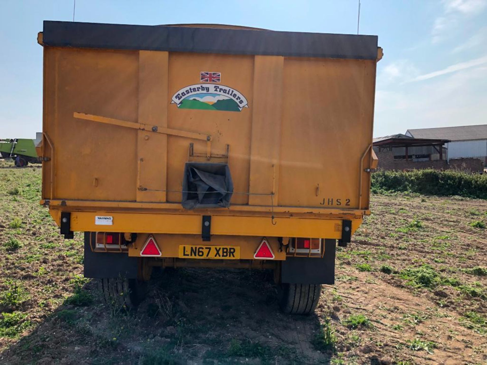 1999 Easterby trailers ET14 14t grain trailer with sprung drawbar, hydraulic tailgate and grain chut - Image 6 of 12