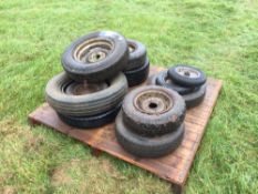 Quantity miscellaneous wheels and tyres