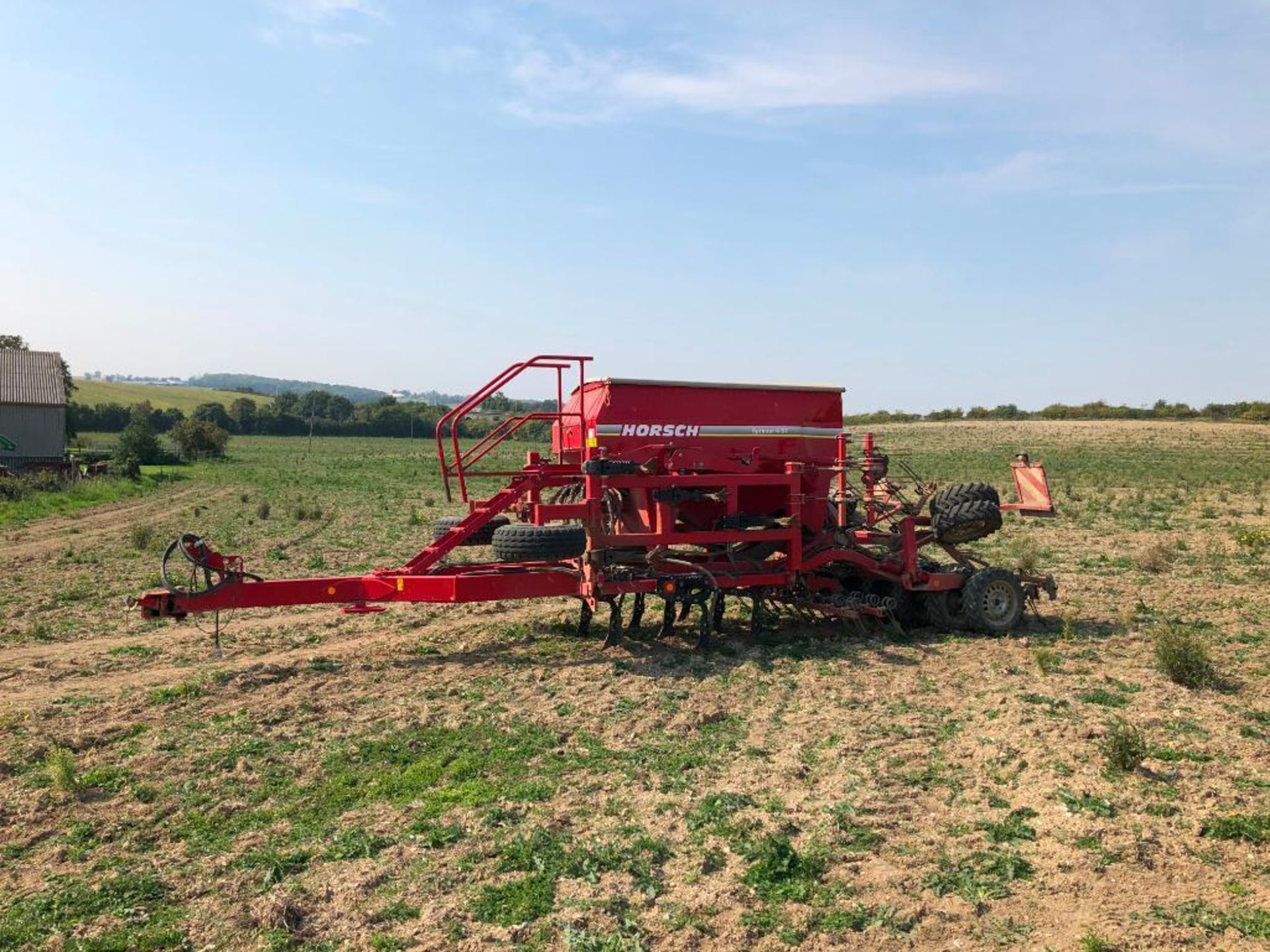 2012 Horsch 4ST Sprinter 4m hydraulic folding trailed drill with rear tyre packer and harrows. Seria - Image 10 of 13