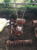 Howard Bantam garden rotovator with spares