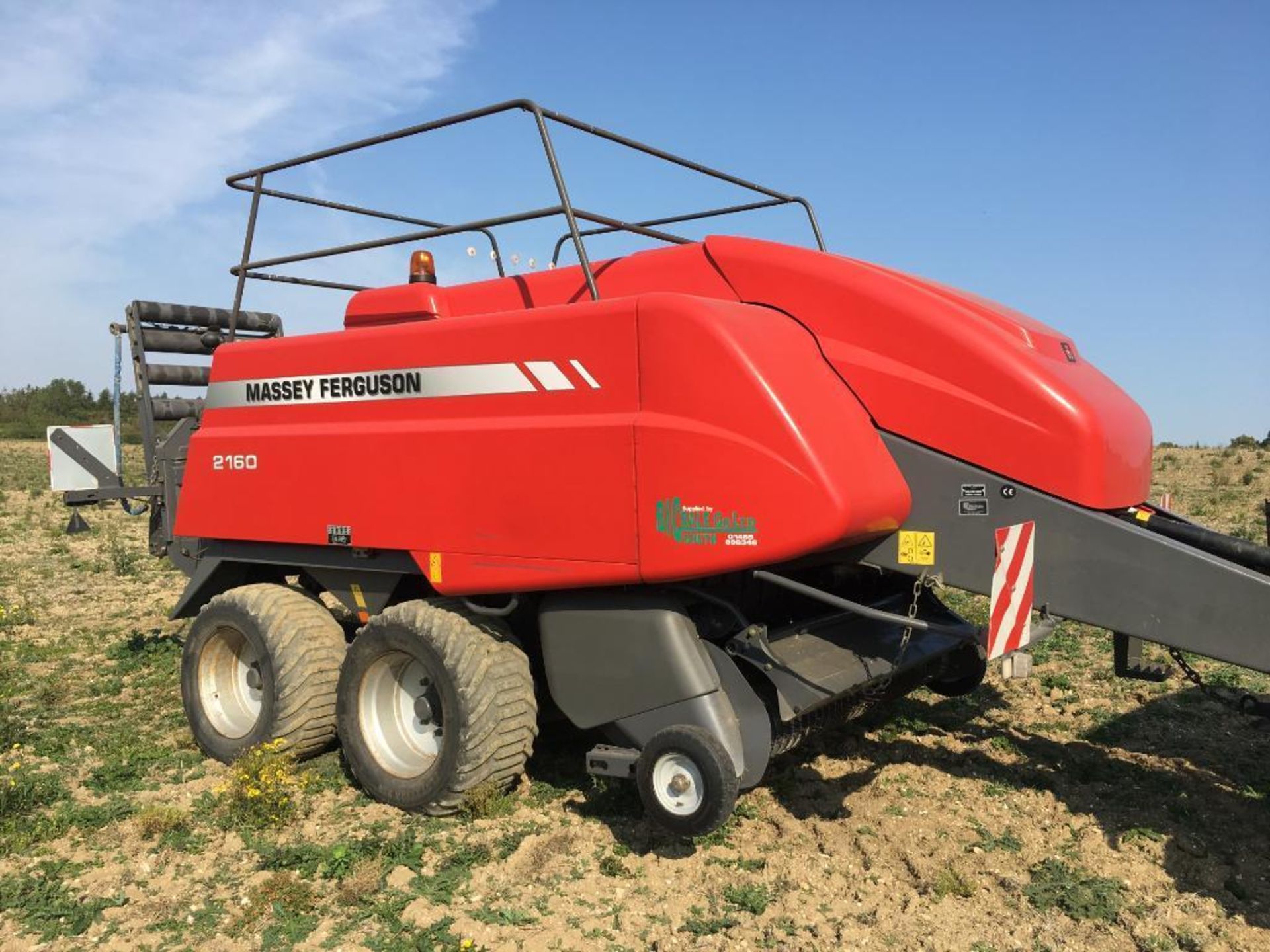 2008 Massey Ferguson MF2160 Big Baler twin axle with air and hydraulic brakes, 70x120 bale size. Ser - Image 26 of 32