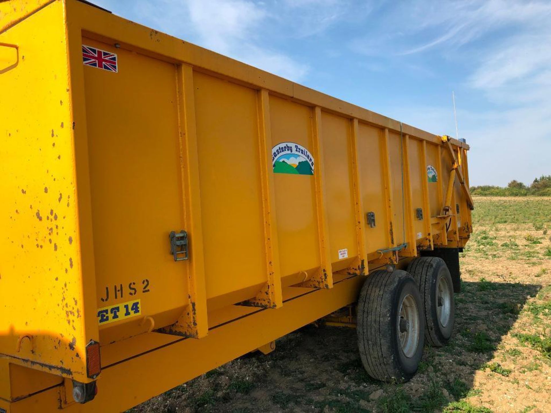 1999 Easterby trailers ET14 14t grain trailer with sprung drawbar, hydraulic tailgate and grain chut - Image 7 of 12