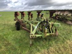 1982 Dowdeswell DP15F (4+1) reversible offset crawler plough. Serial No: 31234382