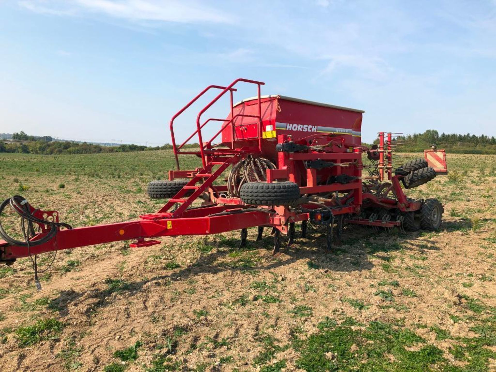 2012 Horsch 4ST Sprinter 4m hydraulic folding trailed drill with rear tyre packer and harrows. Seria - Image 12 of 13